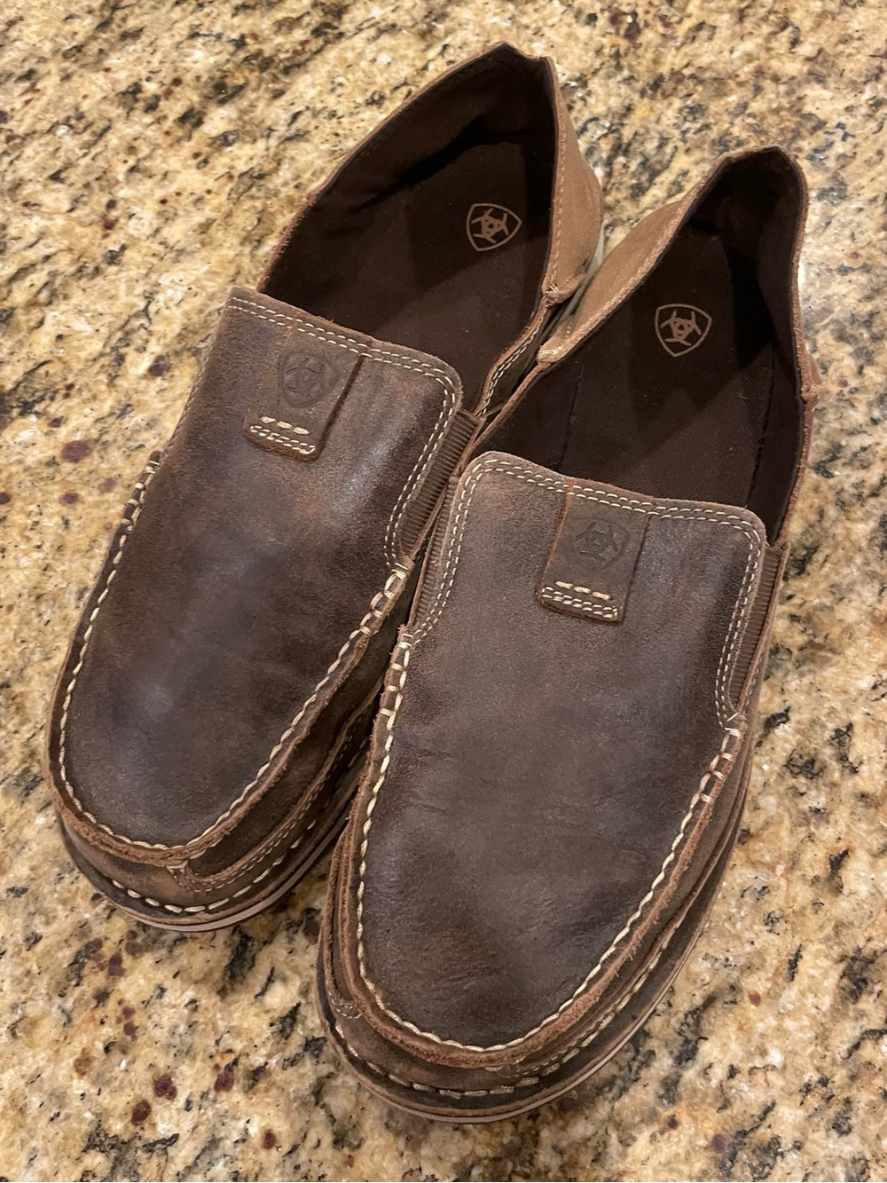 Ariat Mens Cruiser Shoes - Vintage Bomber Brown Leather - Size US 11EE / UK 10W